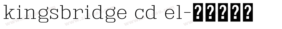 kingsbridge cd el字体转换